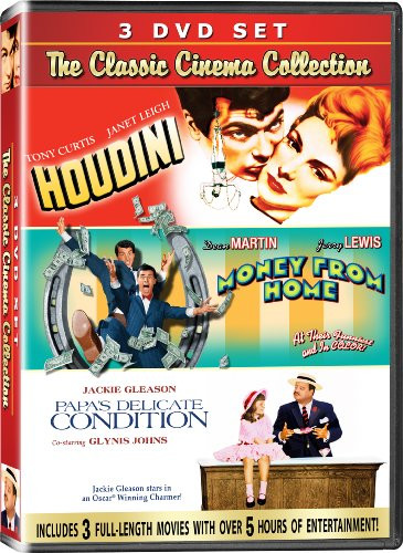 The Classic Cinema Collection - 3 DVD SET - Houdini Money from Home  and  Papas Delicate Condition