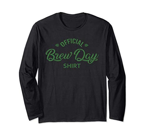 Official Brew Day Shirt Funny Craft Beer Home Brewing Gift Long Sleeve T-Shirt