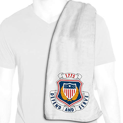 ExpressItBest Microfiber Cooling Towel - 12in x 36in - US Army Adjutant General Corps Regimental Insignia