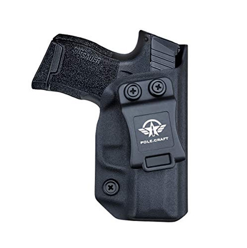 P365 Holster Kydex IWB Holster P365 / P365 SAS Concealed Carry - Sig P365 Holster IWB - P365 SAS Holsters - Inside Waistband Concealed Holster P365 SAS Pistol Case Gun Accessories -Black Right Hand-
