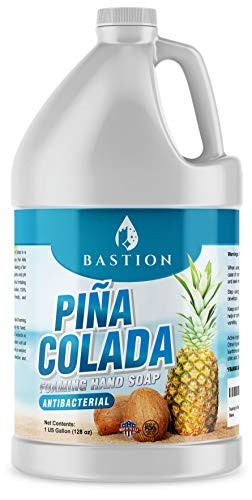Foaming Antibacterial Hand Soap Pina Colada Scented Refill 1 Gallon -128 oz- Bulk Hand Wash