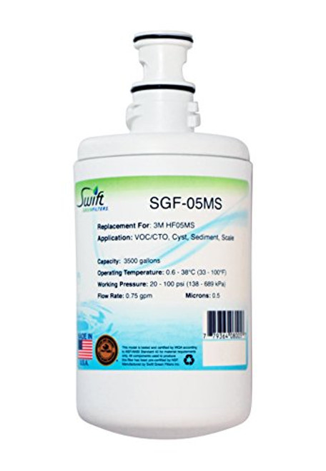 Swift Green Filters SGF-05MS Replacement for Water Factory 3M Whirlpool Sgc System -1 Pack- White