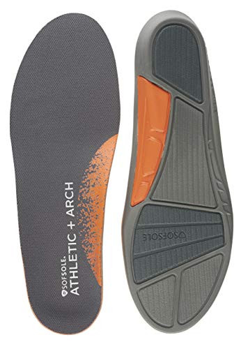 Sof Sole Womens Athletic High Arch Performance Full-Length Insole Black 8-11