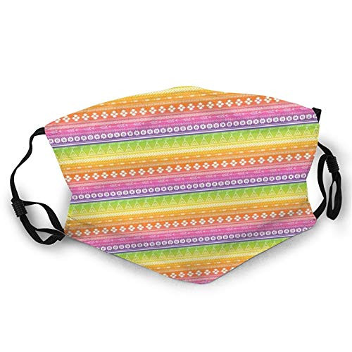 Fashion Comfortable Windproof maskTribal Motifs Pattern With Native American Tents Angled Lines On Ombre Background Fashion Comfortable Windproof maskTribal Motifs Pattern With Native American Tents Angled Lines On Ombre Background