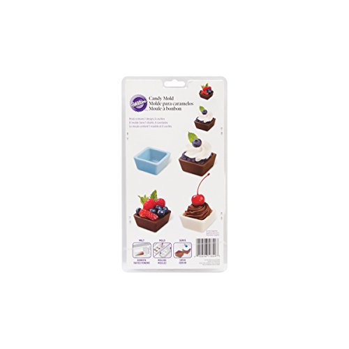 Wilton 2115-0009 Square Cup Candy Mold