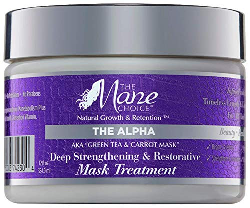 The Mane Choice Mane choice alpha mask green tea  and  carrot deep strengthening  and  restorative mask treatment 12 Ounce