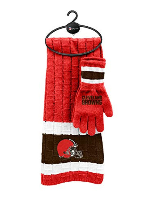 NFL Cleveland Browns Scarf and Glove Gift Set NFL Cleveland Browns Scarf and Glove Gift Set