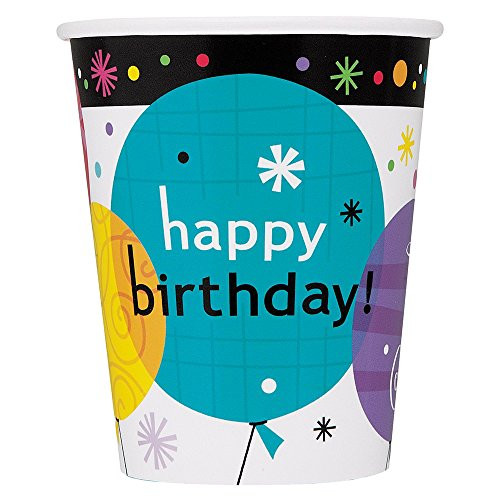 9oz Breezy Birthday Party Cup, 8ct