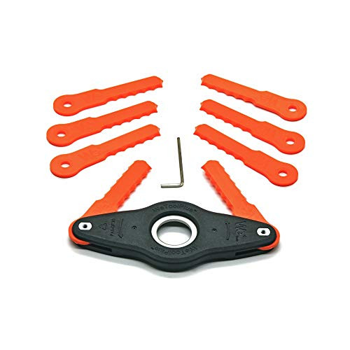 Garden NINJA Weed Warrior Blades Compatible with Sun Joe SB601RB Replacement with 8 Easy Load Blades