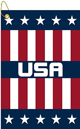Devant USA Woven Golf Towel Red/White/Blue 16 inch x 24 inch