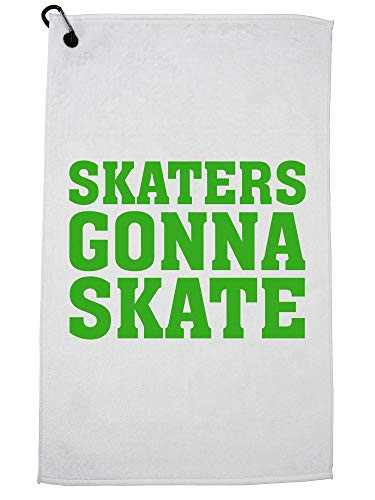 Hollywood Thread Hip Skaters Gonna Skate Sports Towel with Carabiner Clip