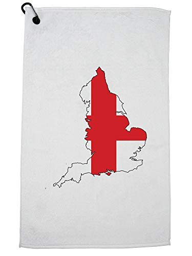 Hollywood Thread England Flag Sports Towel with Carabiner Clip