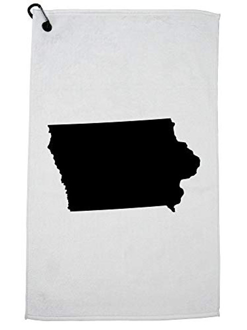 Hollywood Thread Iowa State Silhouette - Home State Sports Towel with Carabiner Clip Hollywood Thread Iowa State Silhouette - Home State Sports Towel with Carabiner Clip