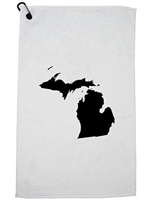 Hollywood Thread Michigan State Silhouette - Home State Sports Towel with Carabiner Clip Hollywood Thread Michigan State Silhouette - Home State Sports Towel with Carabiner Clip