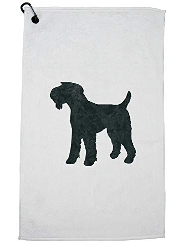 Hollywood Thread Airedale Terrier Dog Sports Towel with Carabiner Clip