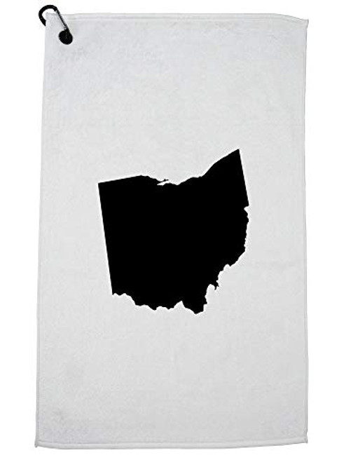 Hollywood Thread Ohio State Silhouette - Home State Sports Towel with Carabiner Clip Hollywood Thread Ohio State Silhouette - Home State Sports Towel with Carabiner Clip