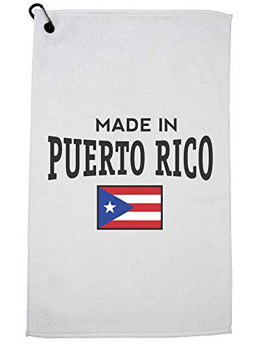 Hollywood Thread Made in Puerto Rico Flag Sports Towel with Carabiner Clip