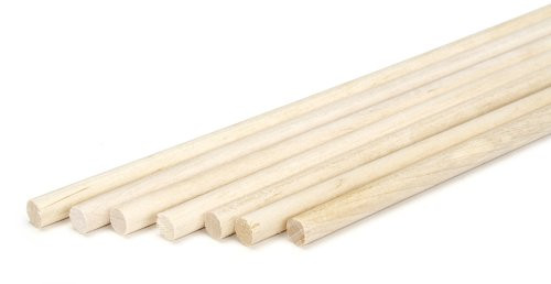 Darice 9162-04 Unfinished Natural Wood Craft Dowel Rod, 5/16-Inch
