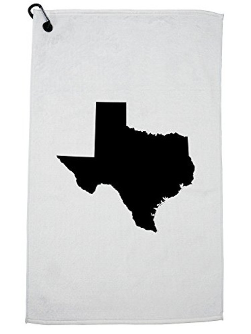 Hollywood Thread Texas State Silhouette - Home State Sports Towel with Carabiner Clip Hollywood Thread Texas State Silhouette - Home State Sports Towel with Carabiner Clip
