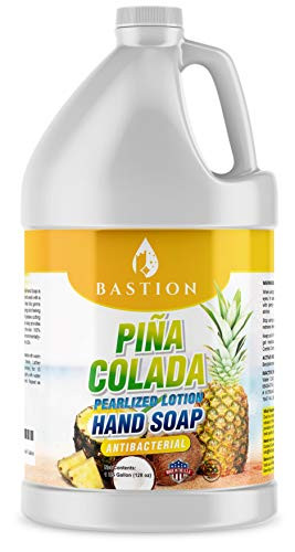 Antibacterial Hand Soap - Pina Colada - Moisturizing Pearlized Liquid Hand Wash - 1 Gallon -128 oz.- Bulk Refill Jug. Pina Colada Scented. Non-toxic. Made in the USA.