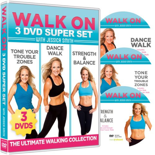 Walk On 3-DVD Set 6 30 Minute Walking Workouts