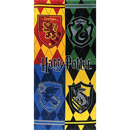 Monogram Harry Potter Hogwarts Houses Crest 28x58 Beach Towel Monogram Harry Potter Hogwarts Houses Crest 28x58 Beach Towel