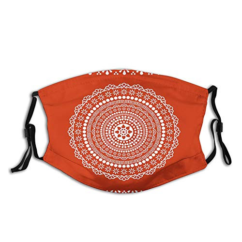 Traditional Ethnic Asian Paisley Design with Side Frame Bord Proof Windproof Face MaskReusableWashable ClothFace CoverCover for Men Women