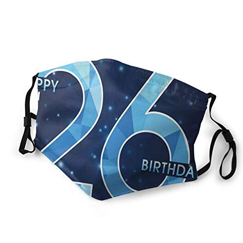 Comfortable Activated carbon filter Windproof maskDigital Geometric Polygon Fractal Style Wishes Age DisplayFashion Facial decorations for adult