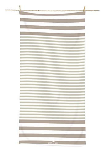 Microfiber Beach Towel - Oversized Beach Towel - Quick Dry Travel Beach Towel Oversized - Microfibre Pool Towels - Beach Accessories - Sand Free Beach Blanket - Absorbent Bath Towel -Sandstorm-