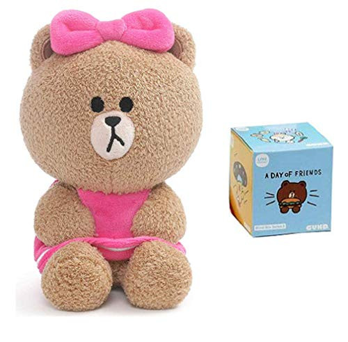DHE GUND Line Friends Bundle of 2 7 inch Seated Choco Plush and Blind Box Series 1