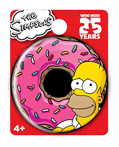 Simpsons The Homer Donut Single Button Pin Action Figure