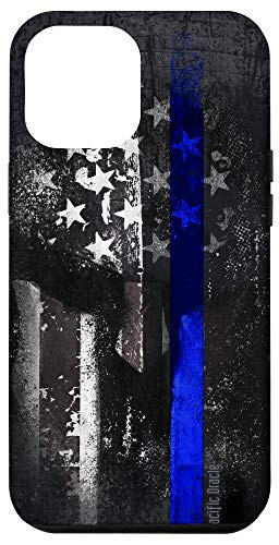iPhone 12 Pro Max TRUMP Police Thin Blue Line Support Gift USA Flag Spartan Case