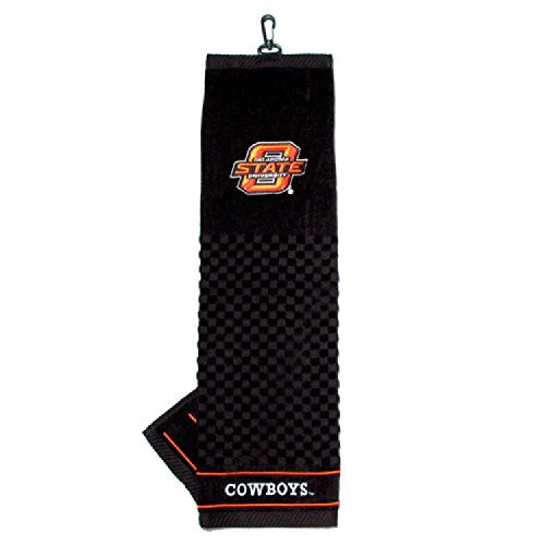 Team Golf Oklahoma State Cowboys NCAA Embroidered Tri-Fold Towel TGO-24510 Team Golf Oklahoma State Cowboys NCAA Embroidered Tri-Fold Towel TGO-24510