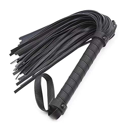 Riding Whip Horse Riding Crop Harness Handle Whip Imitation Leather Whip Equestrian Supplies Characteristic Ethnic Crafts Stage Performance Props Self-Defense