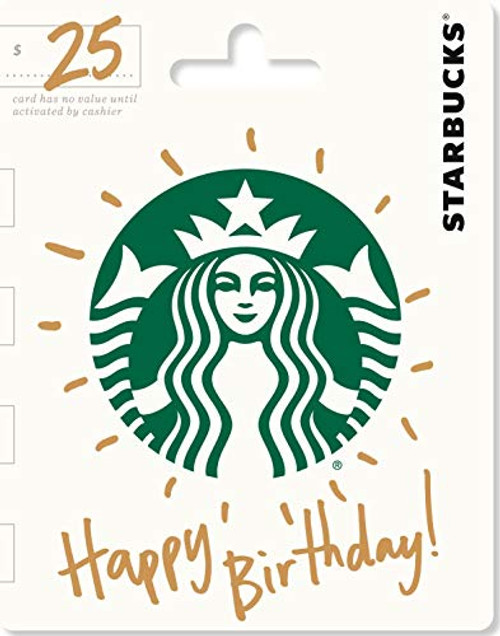 Starbucks Happy Birthday Gift Card 25