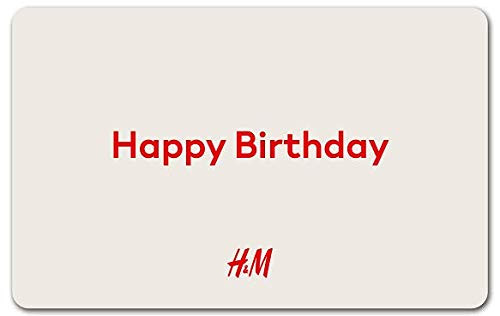 H and M Happy Birthday Gift Card- E-mail Delivery