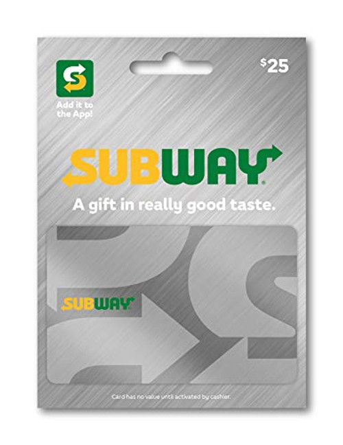 Subway Gift Card 25