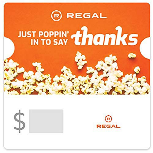 Regal Cinemas Just Poppin In Gift Card- Email Delivery