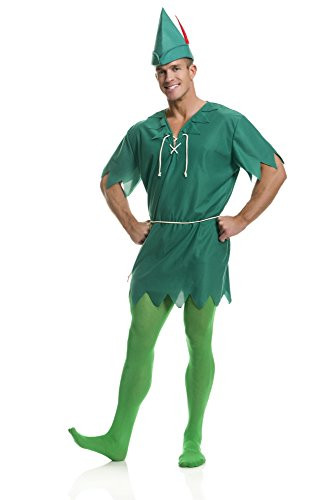 Charades Unisex Adult Peter Pan Adult Sized Costumes Multi-colored Medium US
