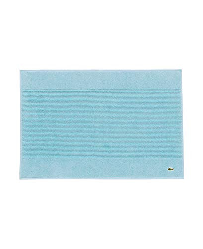 Lacoste Legend 100 percent Supima Cotton Towel 650 GSM 21 inch W x 31 inch L Bath Mat Celestial Blue