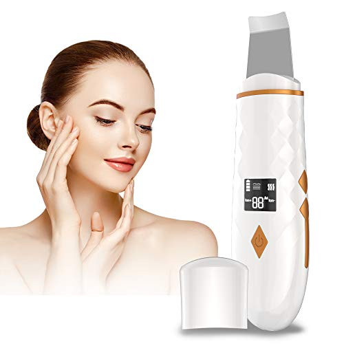 Skin Scrubber - Skin Spatula Blackhead Remover Pore Cleaner with 4 Modes Facial Scrubber Spatula Facial Skin Scrubber Comedones Extractor for Facial Deep Cleansing Facial Lifting Tool