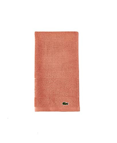 Lacoste Legend 100 percent Supima Cotton Towel 650 GSM 16 inch W x 30 inch L Hand Adobe