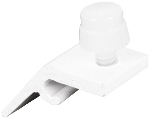 Prime-Line Products T 8731 Storm Door Panel Clip, Deep Reach with Screws, White,(Pack of 8)