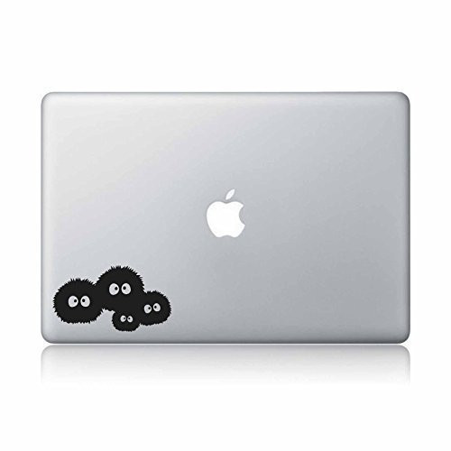 Soot Sprites Susuwatari My Neighbor Totoro And Spirited Away Studio Ghibli Hayao Miyazaki Vinyl Decal- Apple Mac Air Pro Laptop Sticker