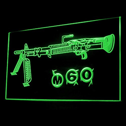 220048 Machine Gun Airsoft Weapon Hunting Combat Display LED Light Neon Sign