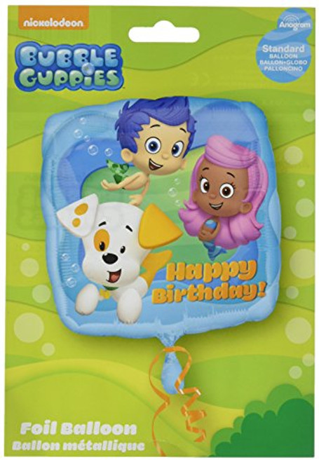 Anagram International HX Bubble Guppies Happy Birthday Packaged Party Balloons, Multicolor Anagram International HX Bubble Guppies Happy Birthday Packaged Party Balloons, Multicolor