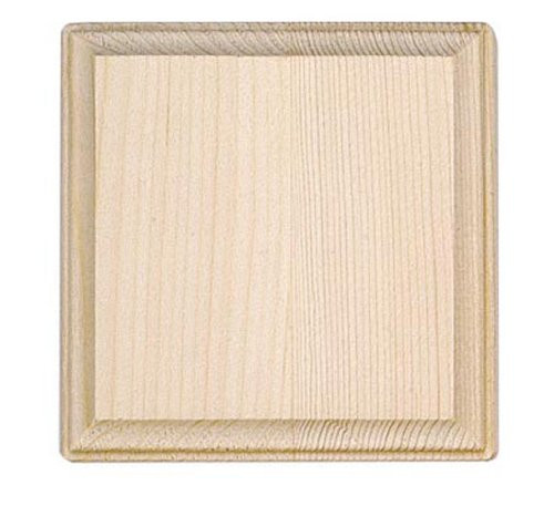 Darice 9179-61 Wooden Square Plaque, 5-Inch