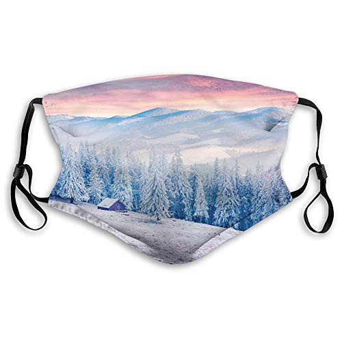 Facial decorations maskCalm Scenic Sunrise Scenery in The Carpathian Mountains Countryside EnvironmentComfortable and Printed for teens and child-S- AS-0009756