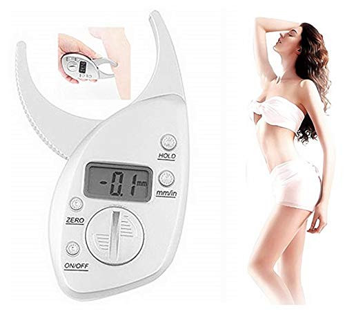 Feadem Body Fat Caliper Digital Body Fat Caliper Skinfold Caliper LCD Display Skin Muscle Tester Analyzer Electronic Fat Measure
