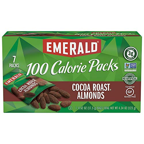 Emerald Nuts, Cocoa Roast Almonds 100 Calorie Packs, 7 Count Box Emerald Nuts, Cocoa Roast Almonds 100 Calorie Packs, 7 Count Box